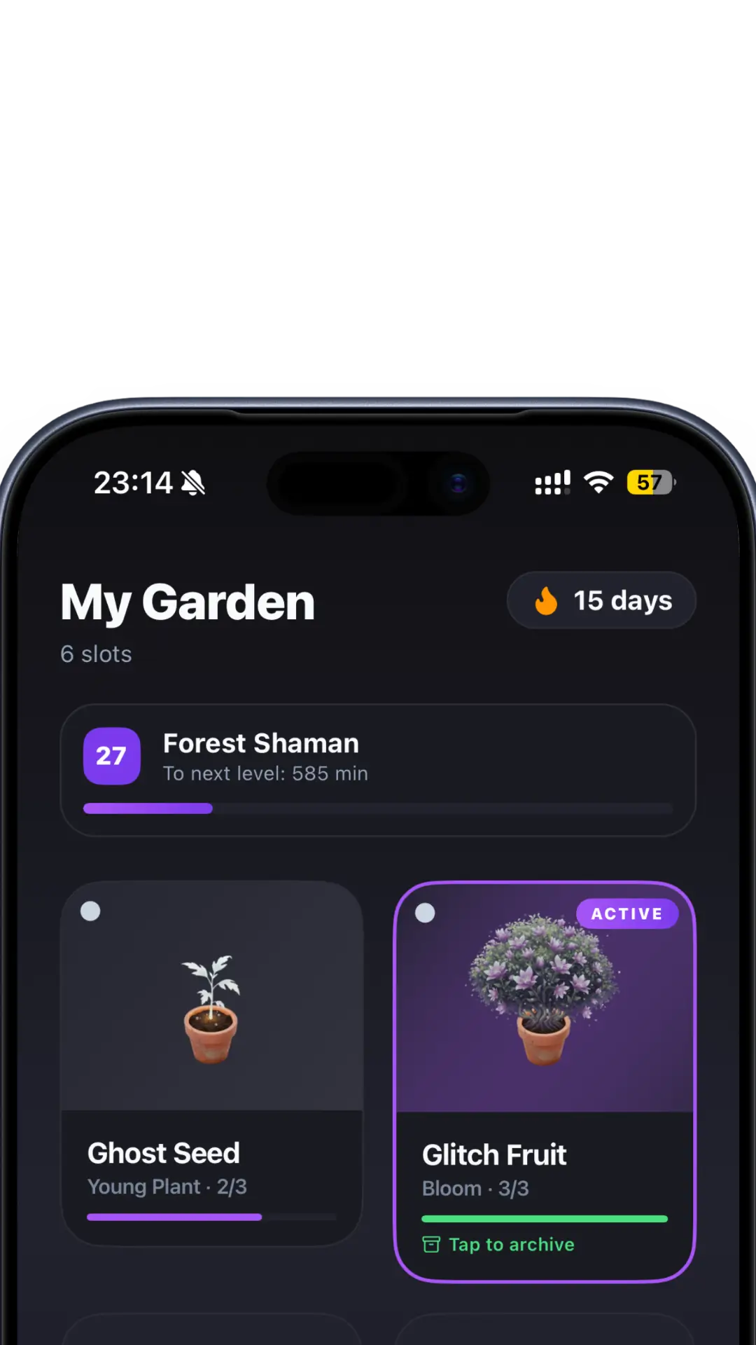 Focus Aura — My garden with plants